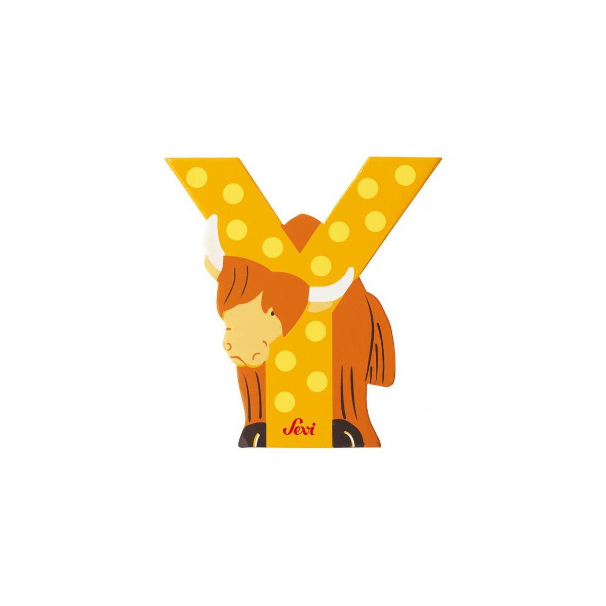 Animal Wooden Letter - Y