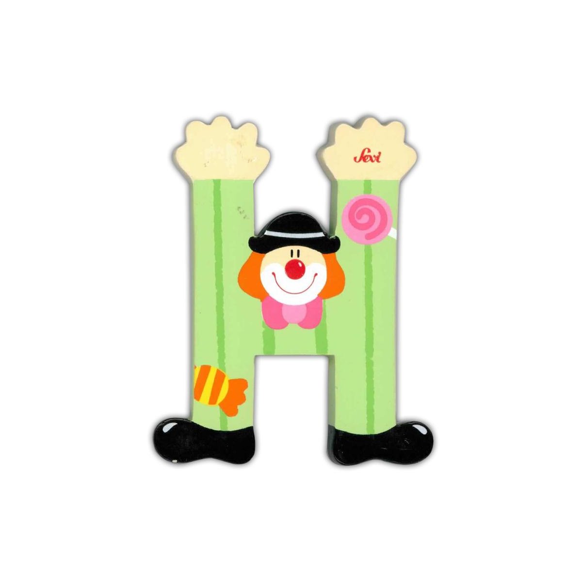 Clown Wooden Letter - H
