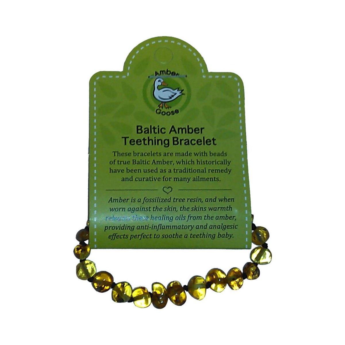 Baby Amber Bracelet - Green