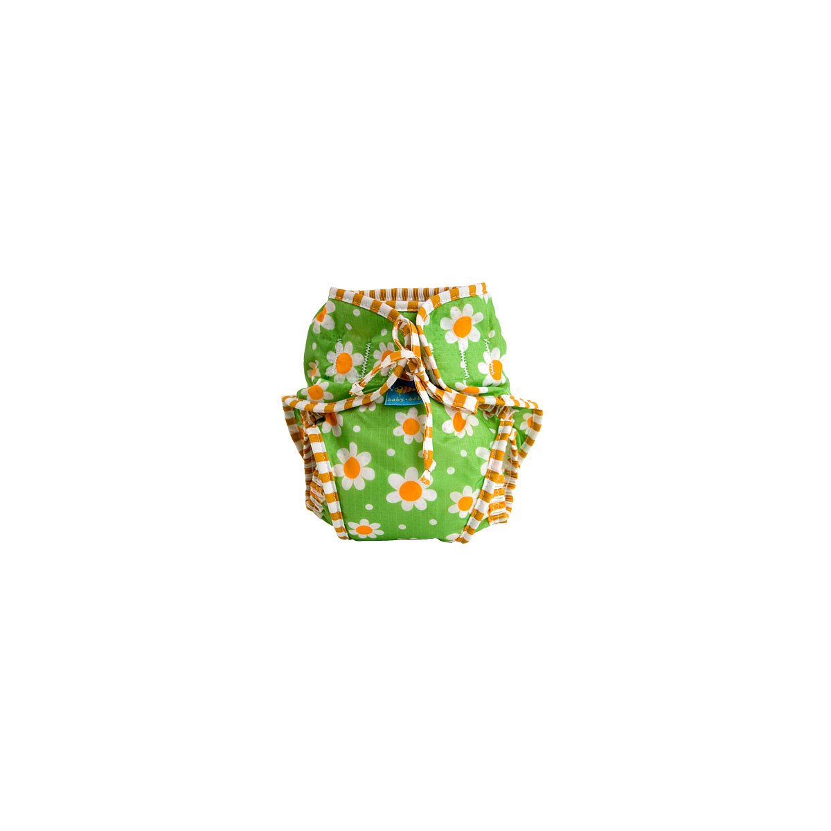 Reusable Swimsuit Diaper Green Daisy