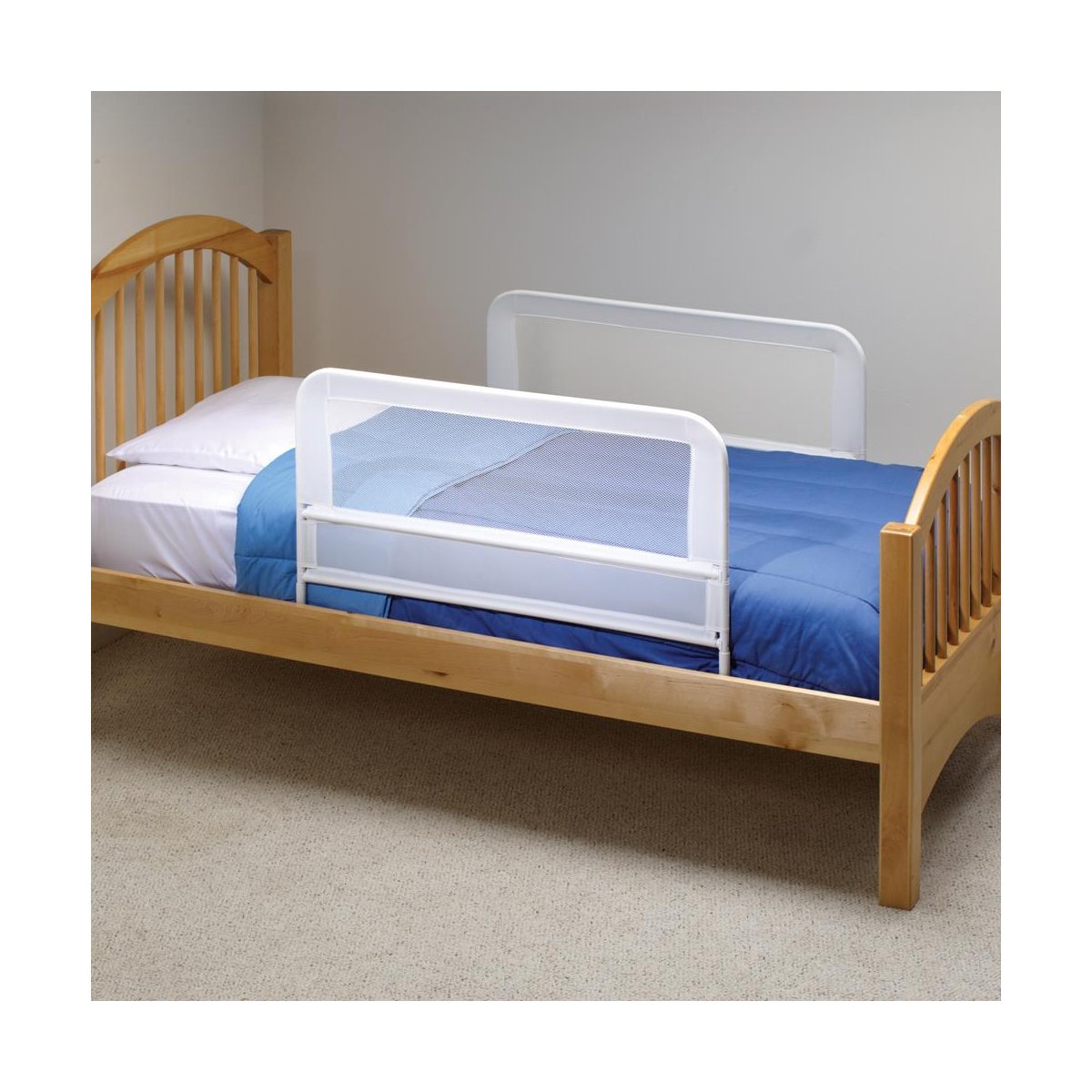 Children Mesh Bed Rail Telescopic Double Pack
