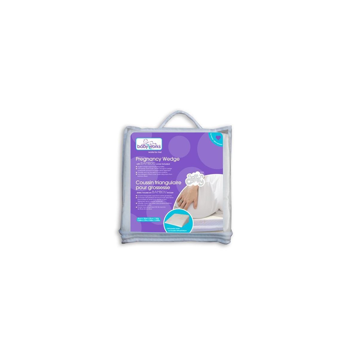 Pregnancy Wedge With Bamboo Cover