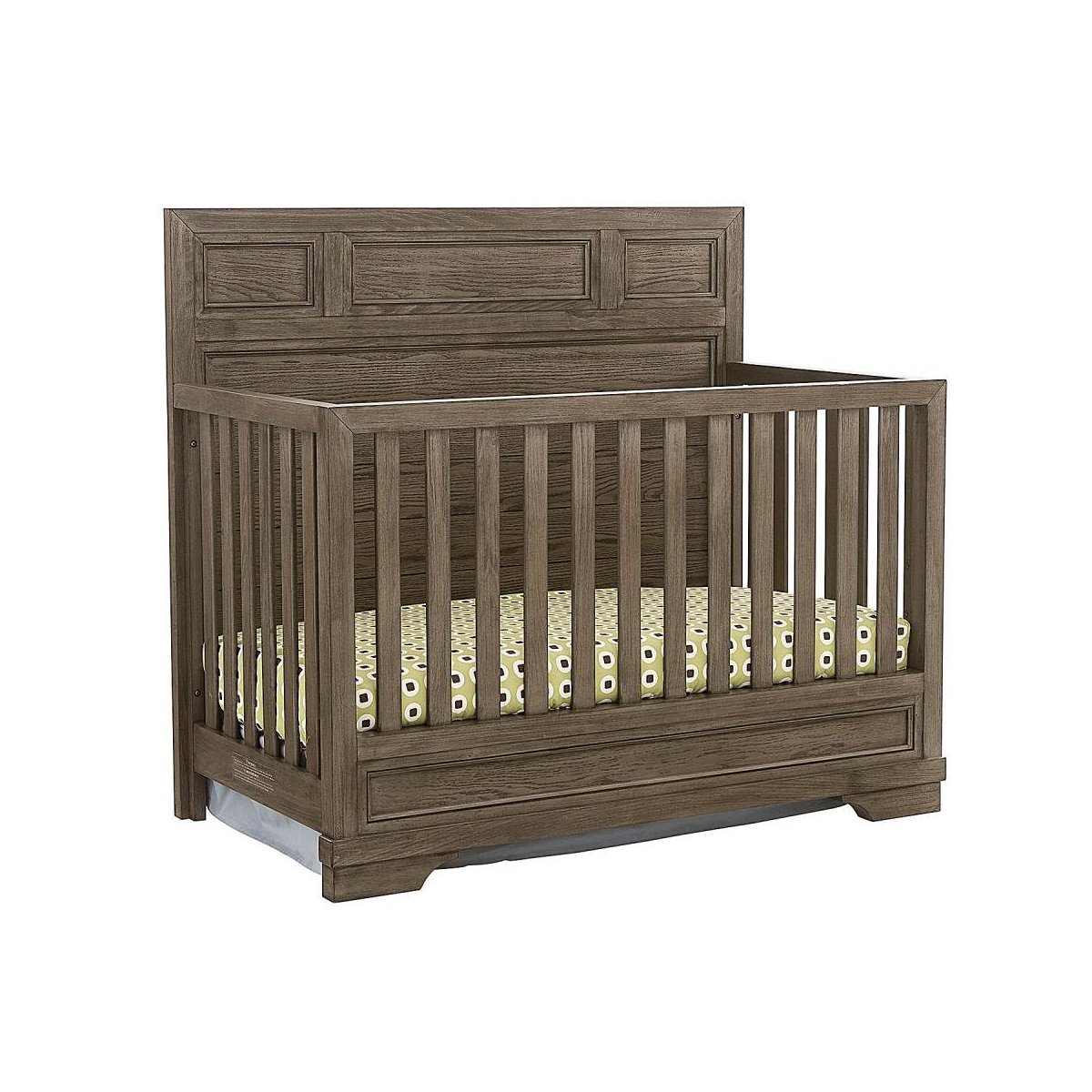 Foundry Convertible Crib - Brushed Pewter