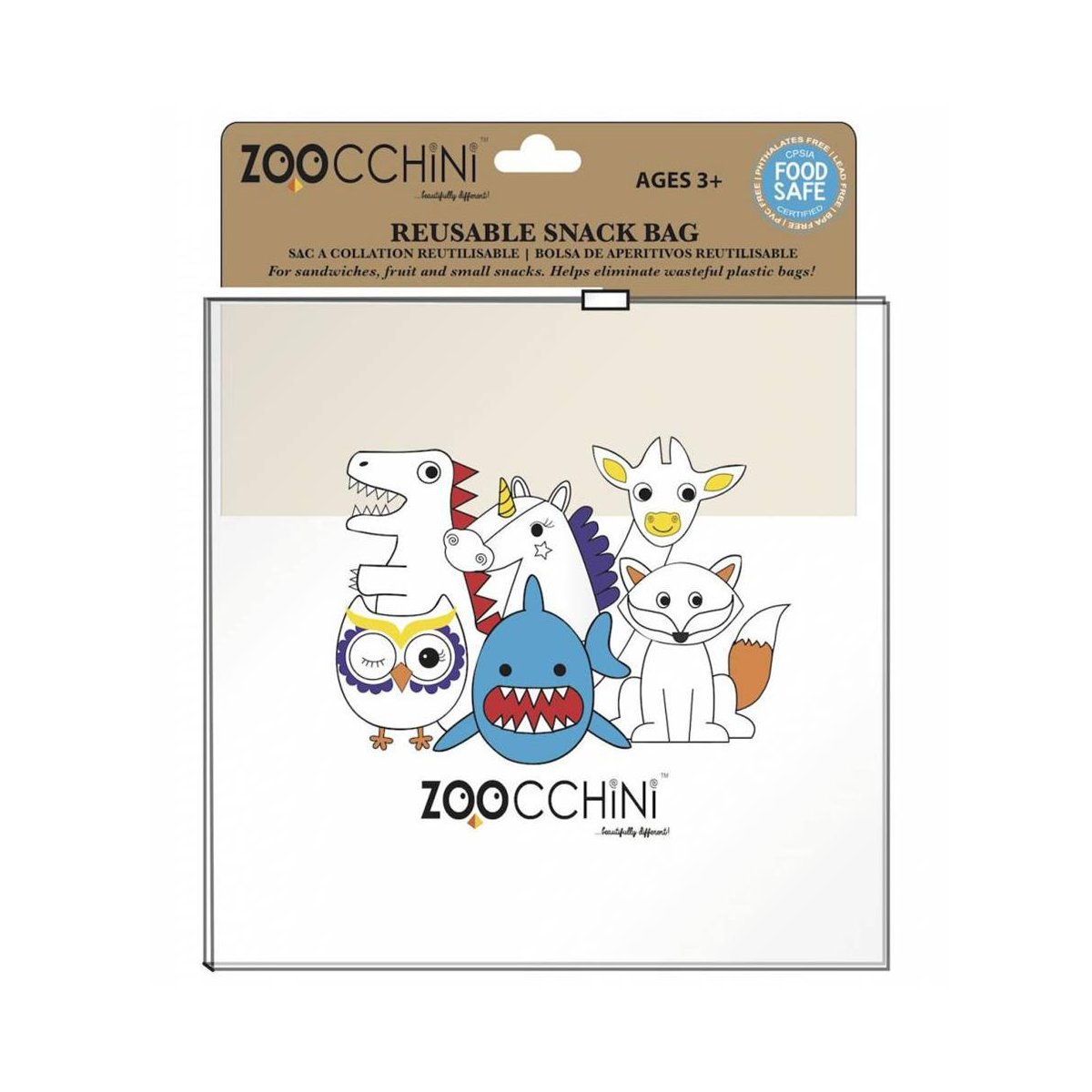 Reusable Snack Bag - Zoo All Star