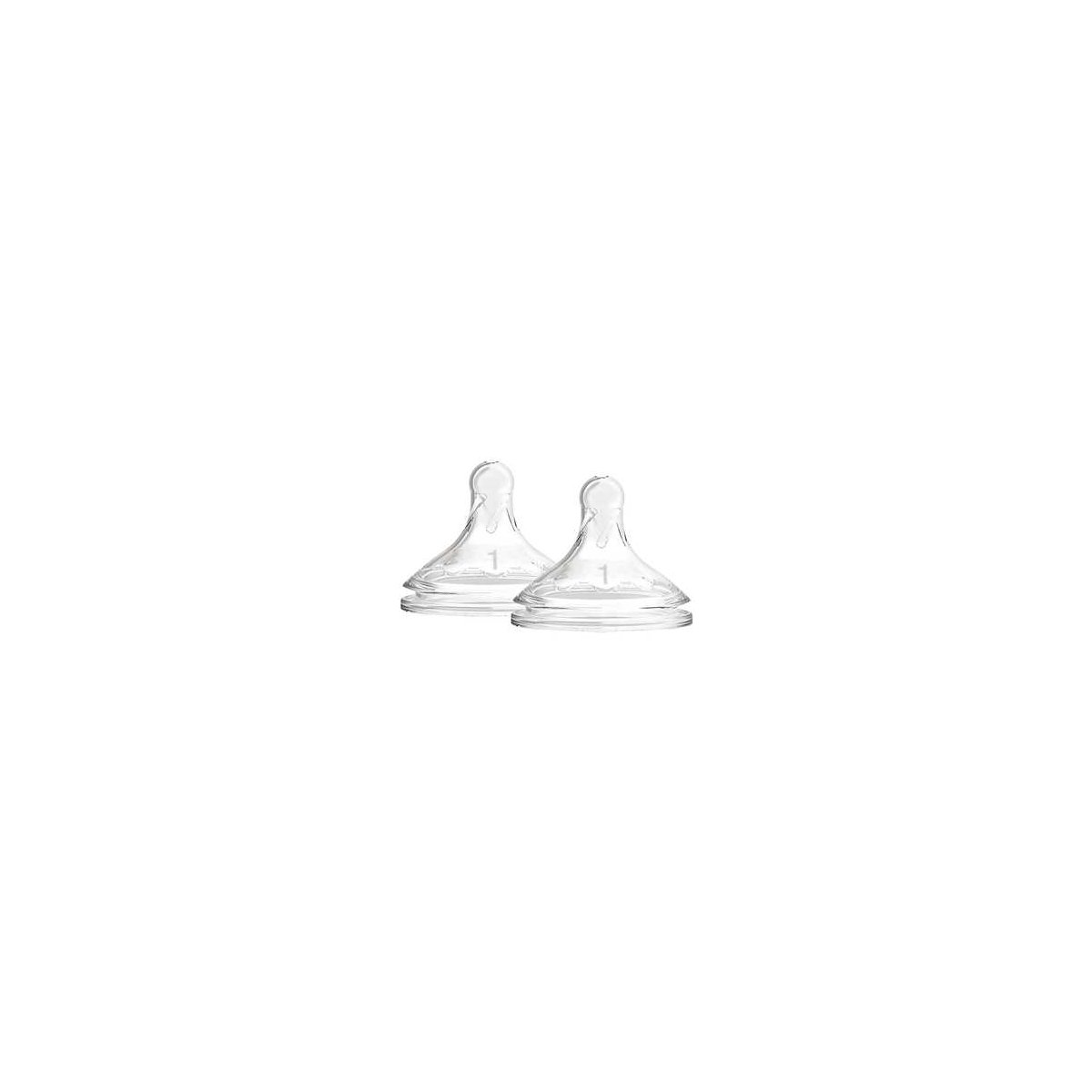 Options+ Wide Neck Level 1 Nipple 2 Pack