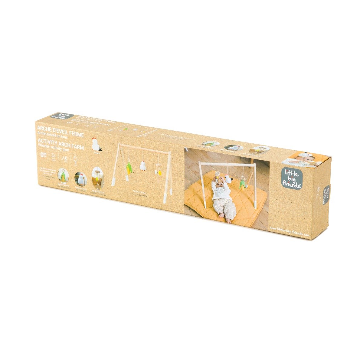 Wooden Activity Arch - Farm Friends