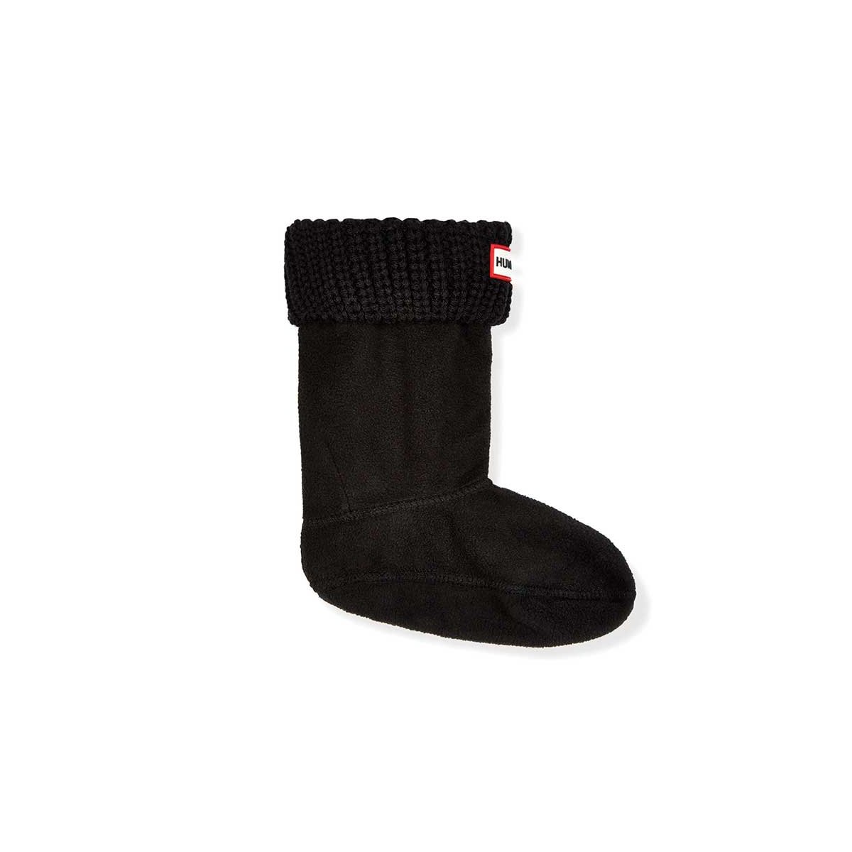 Half Cardigan Kids Boot Sock - Black