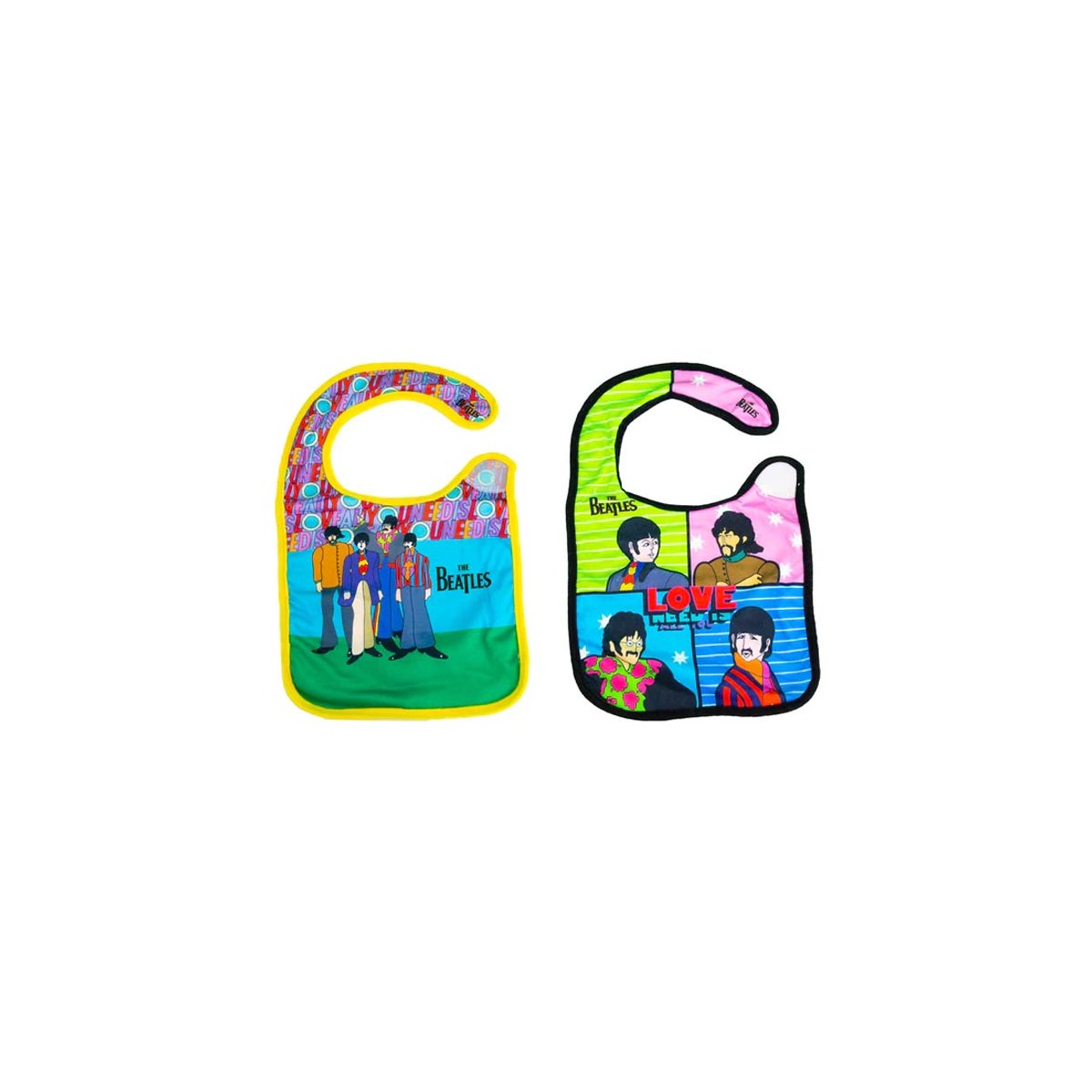 2 Pack Bibs - The Beatles All You Need Is Love