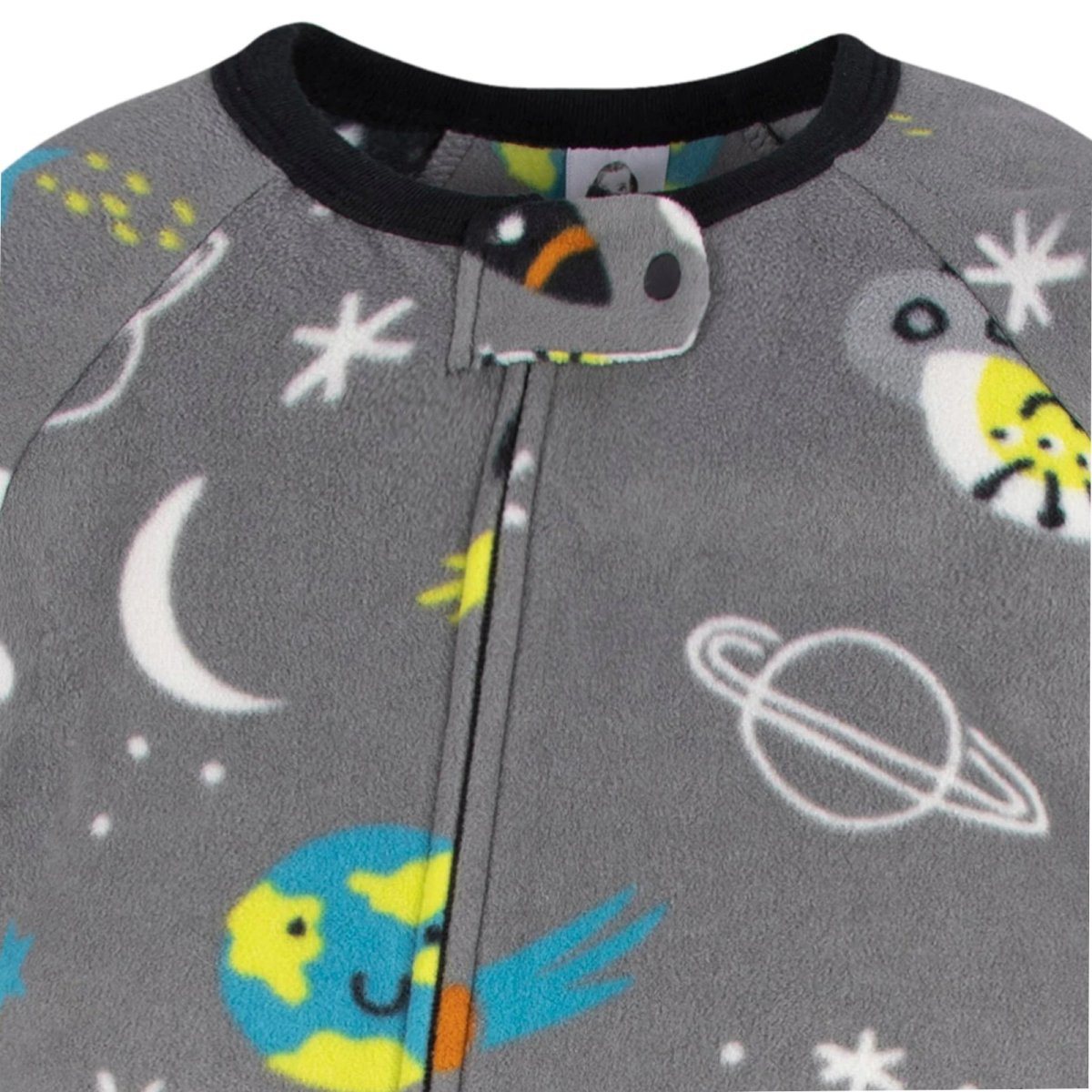 2-Pack Footed Blanket Fleece Sleepers - Space
