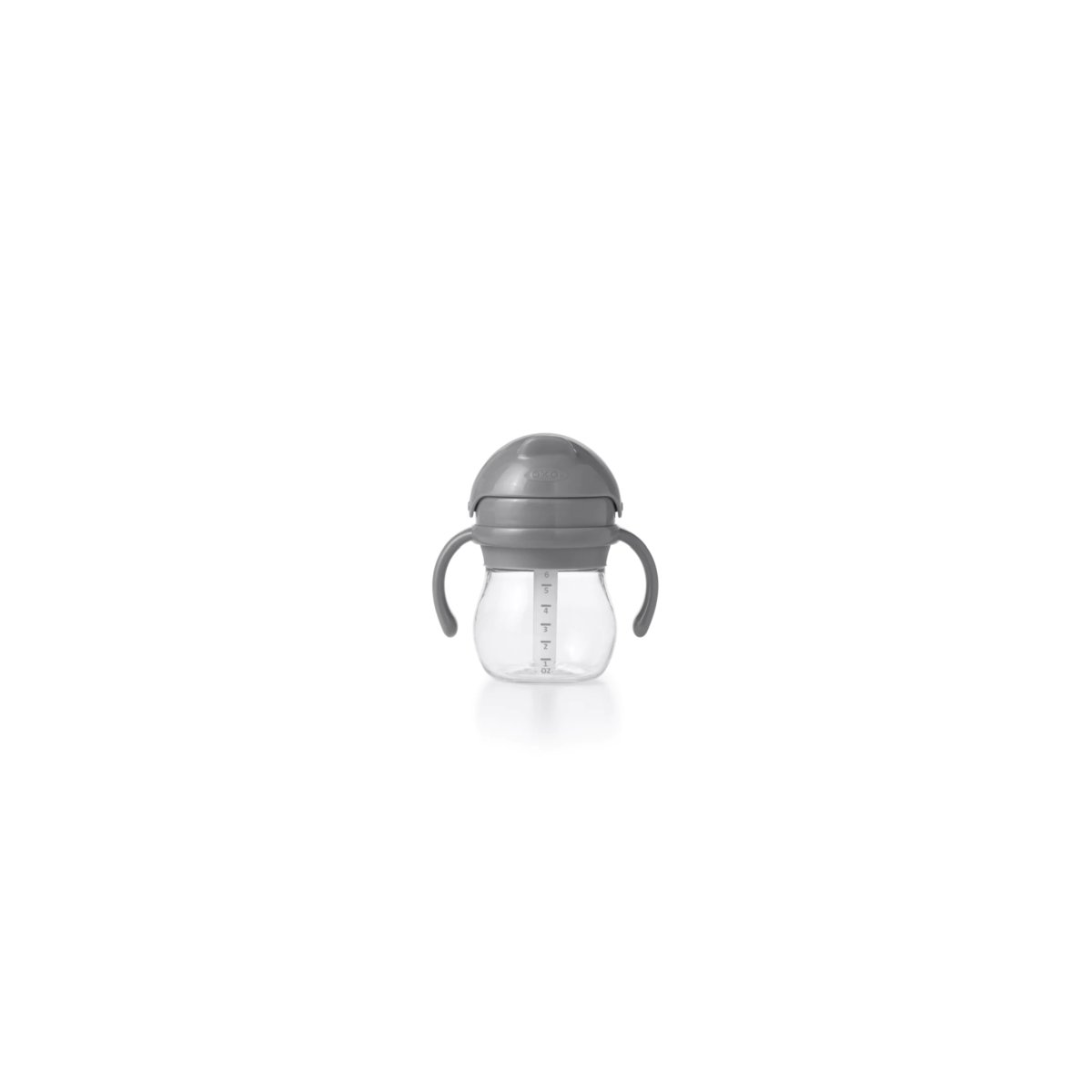 Straw Cup With Handles 6 oz. - Grey