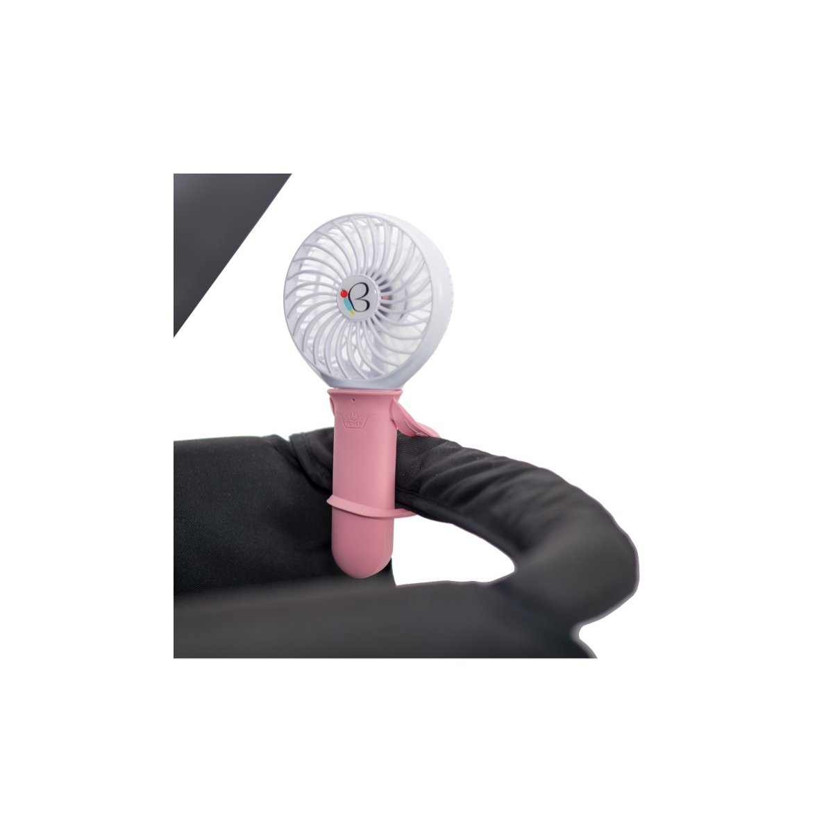 3 Speed Rechargeable Buggy Turbo Fan - Black/Black