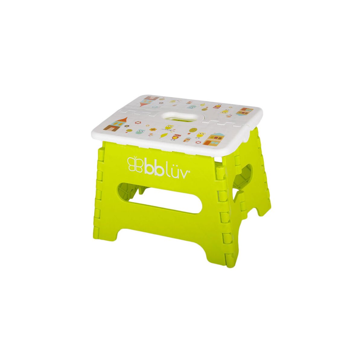 Step Folding Step Stool - Lime