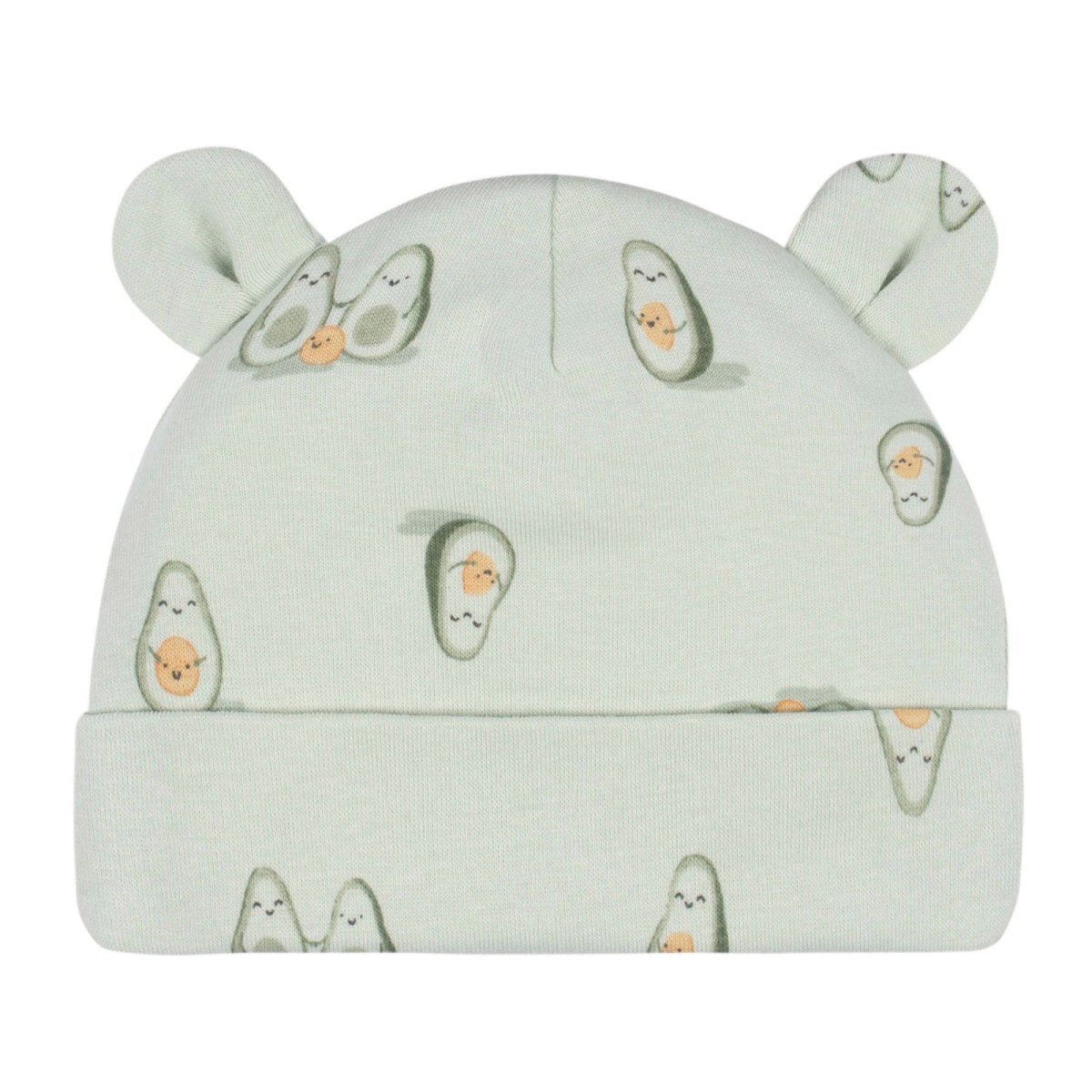 4 Piece Cap & Mitten Set Avo Cuddle 0-6m