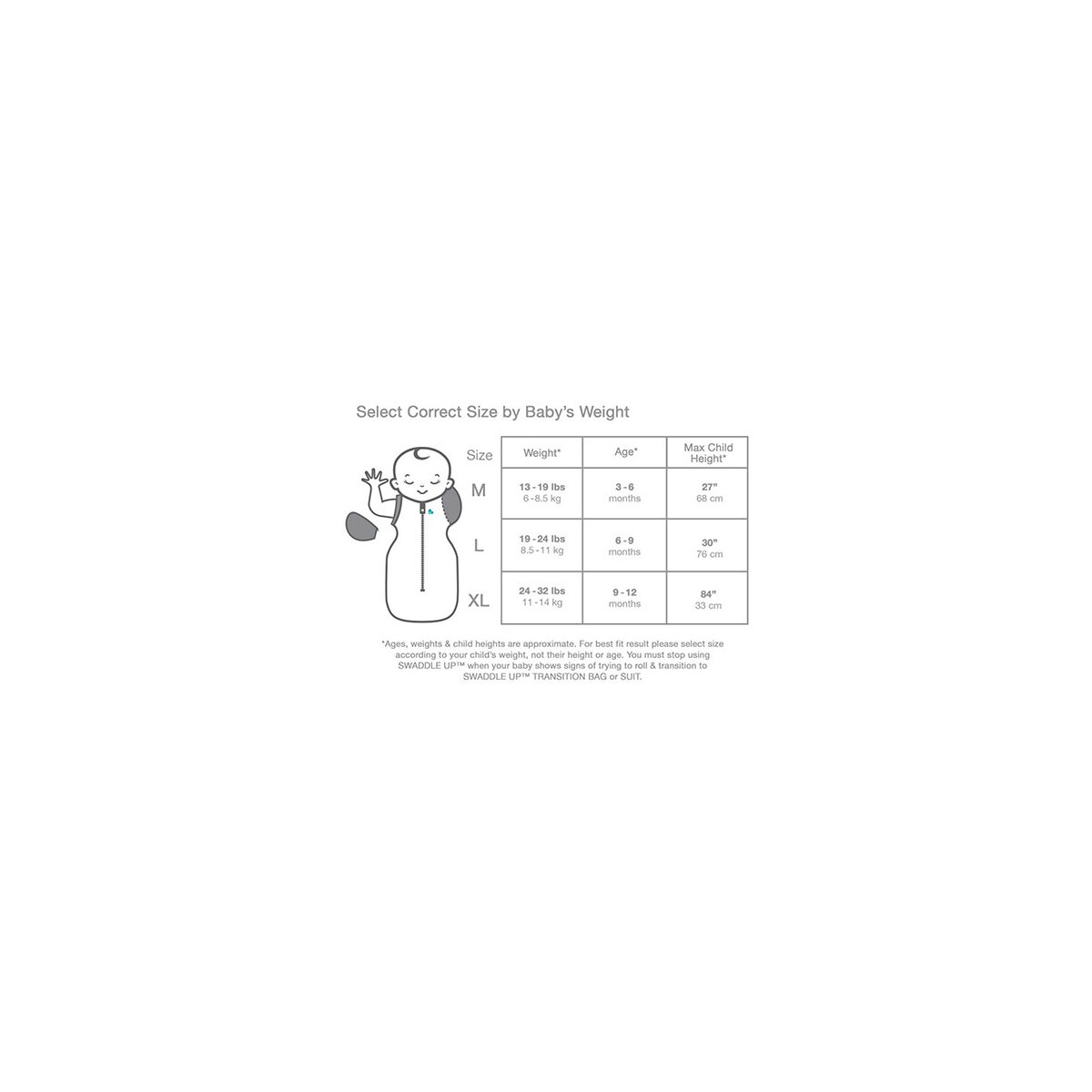 Swaddle UP Transition Bag Stage 2 - Dreamer