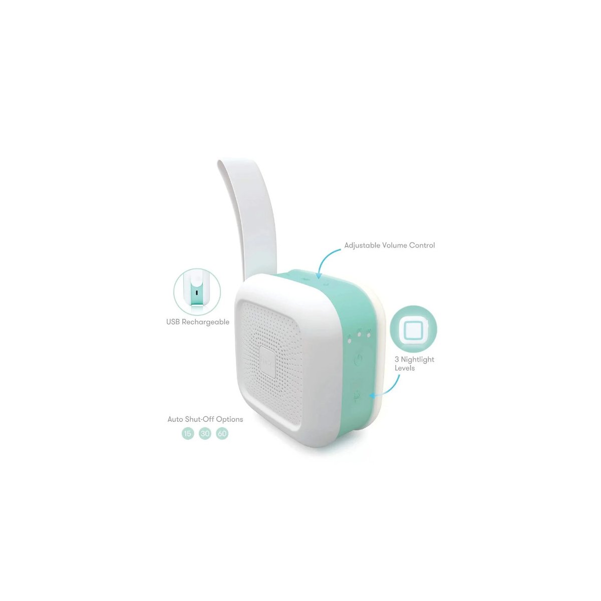 2-in-1 Portable Sound Machine & Nightlight