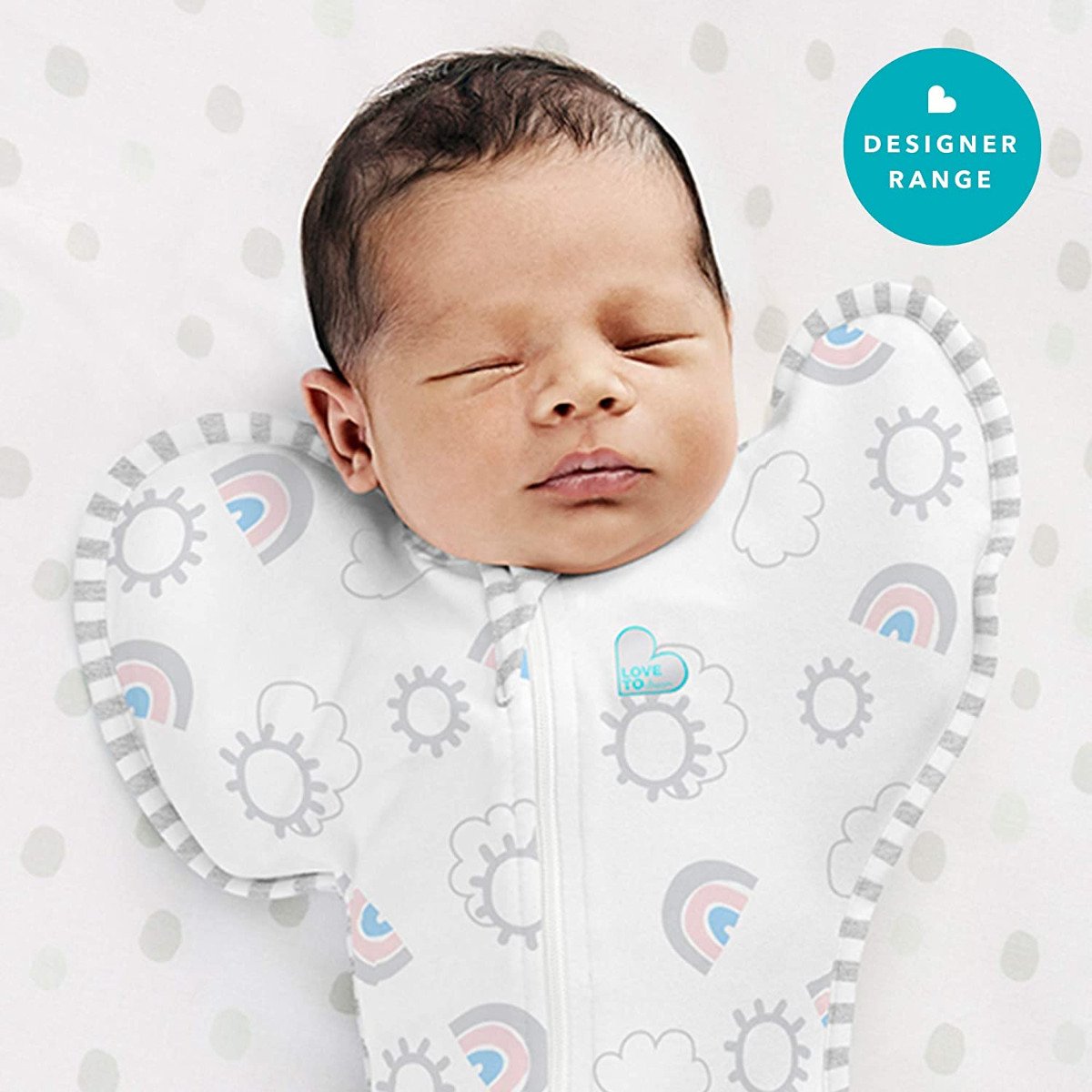 Swaddle UP Original Cotton 1.0 Tog - Rainbow White