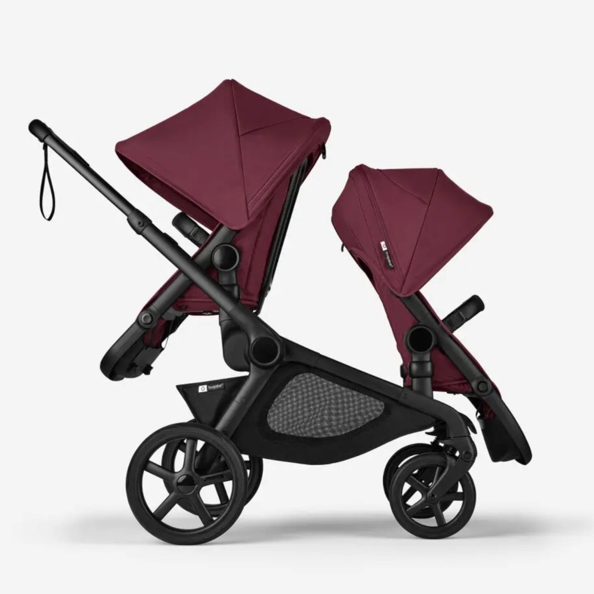 Kangaroo Sibling Seat Black/Dark Cherry