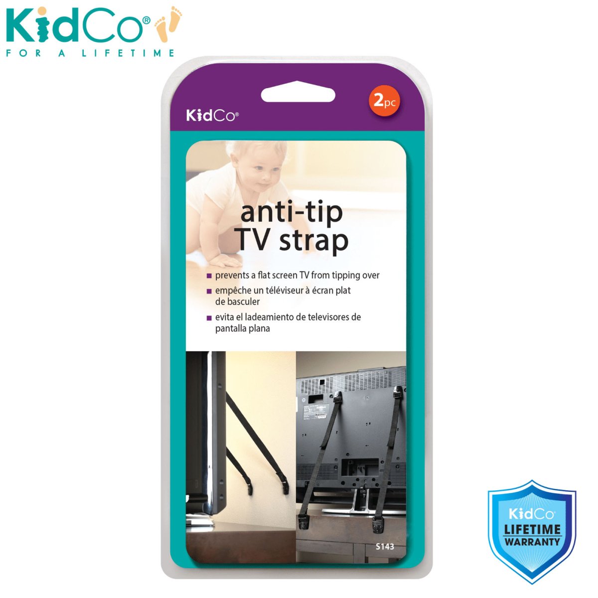 Anti Tip TV Strap 2 Pack