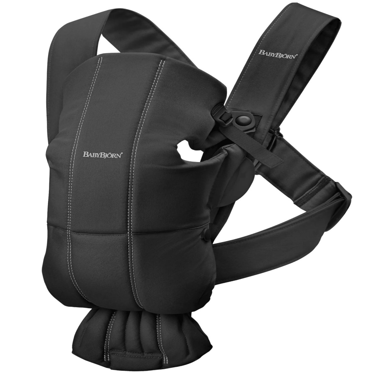 Baby Carrier Mini - Cotton, Woven Black
