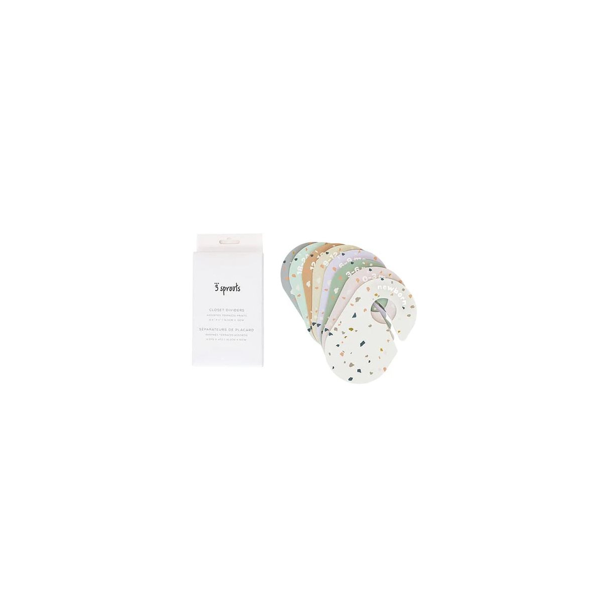 Baby Closet Dividers - Newborn to 24 months - Terrazzo