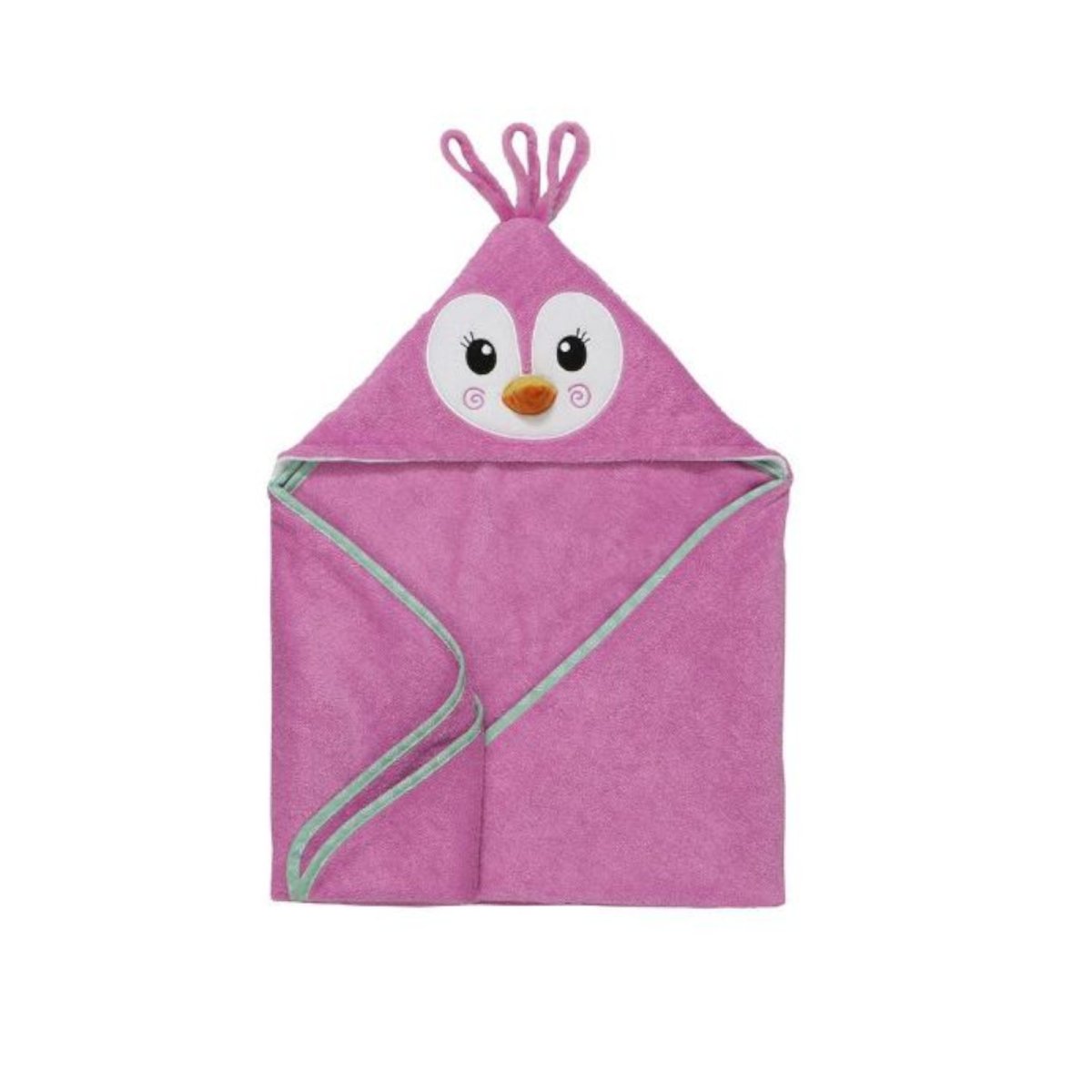 Baby Snow Terry Hooded Bath Towel - Penny Penguin