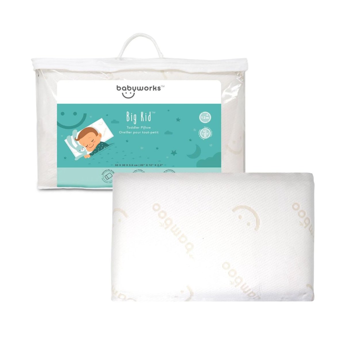 Big Kid Pillow With Bamboo Pillow Case