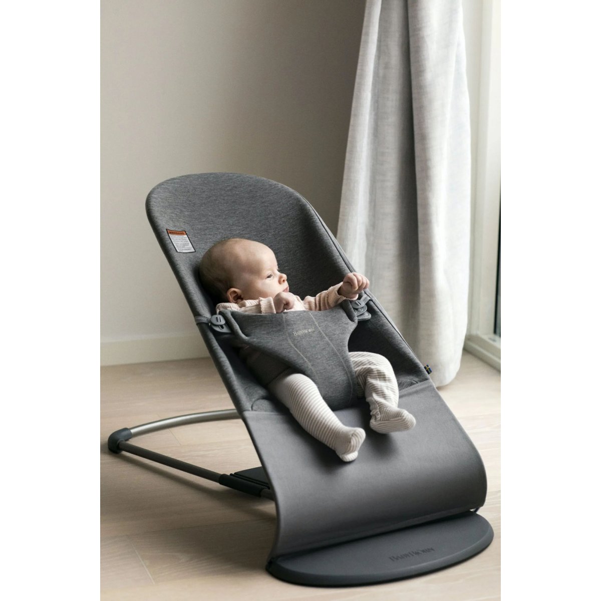 Bouncer Bliss, Dark Gray Frame - 3D Jersey, Charcoal