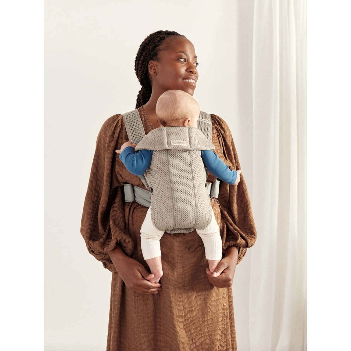 Baby Carrier Mini - 3D Mesh, Grey Beige