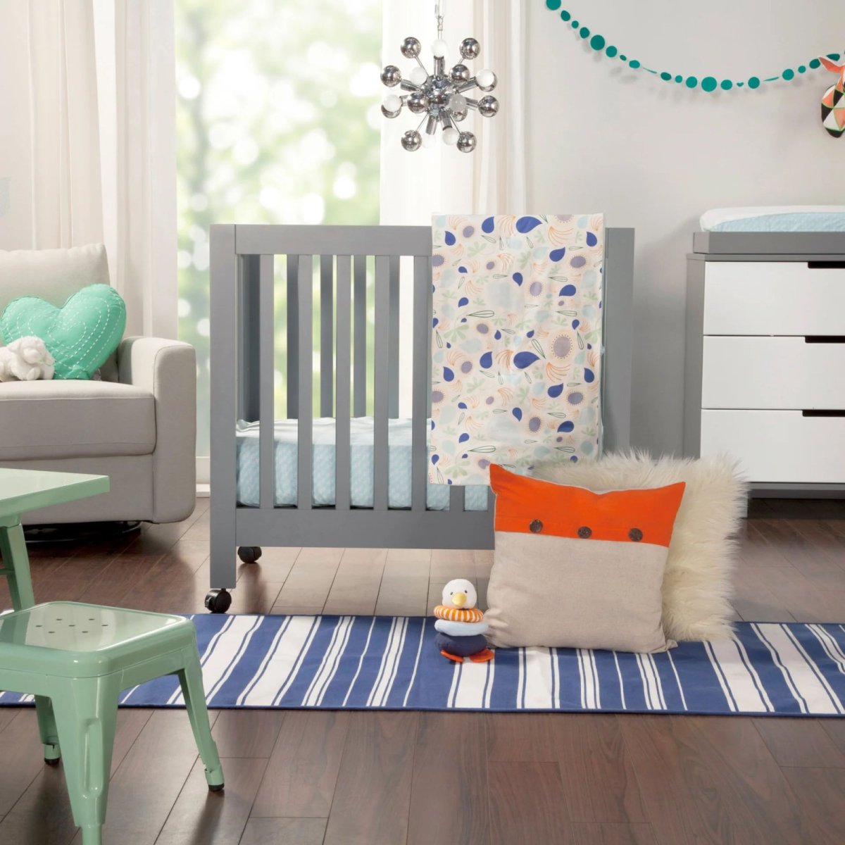Origami Mini Crib - Grey