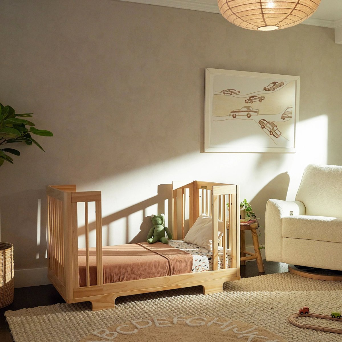Yuzu 8 in 1 Convertible Crib with All Stages Conversion Kit - Natural