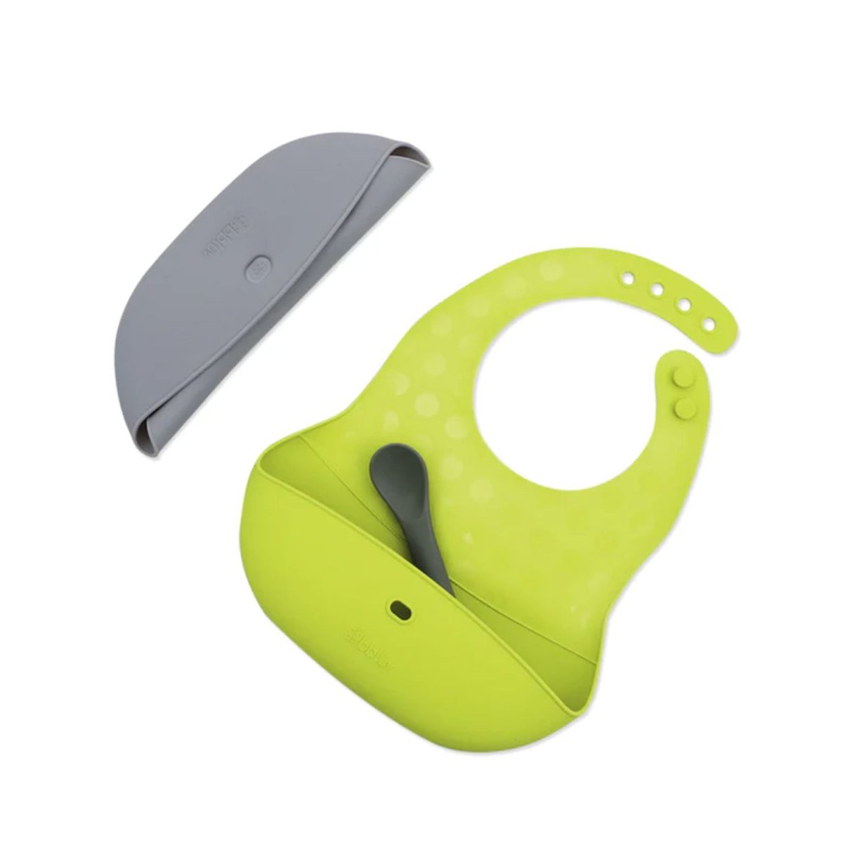 Poket - 2 pk Portable Silicone Feeding Set - Lime