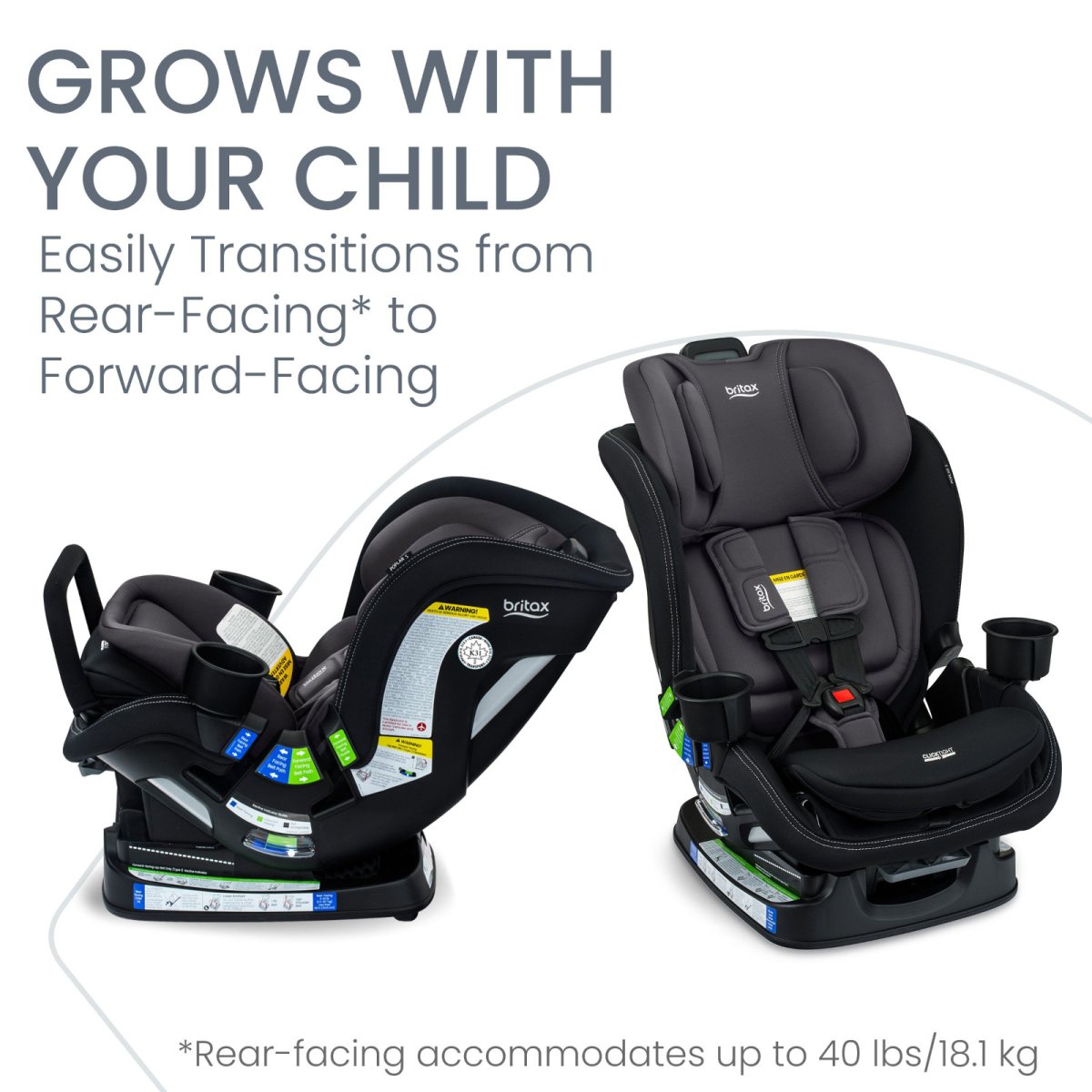 Poplar S Convertible Car Seat - Stone Onyx