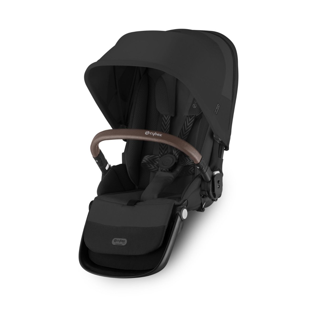 Gazelle S Second Seat - Silver Frame and Moon Black Seat Unit