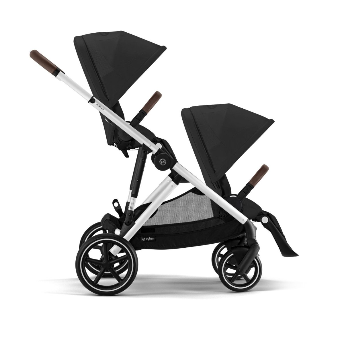 Gazelle S Second Seat - Silver Frame and Moon Black Seat Unit