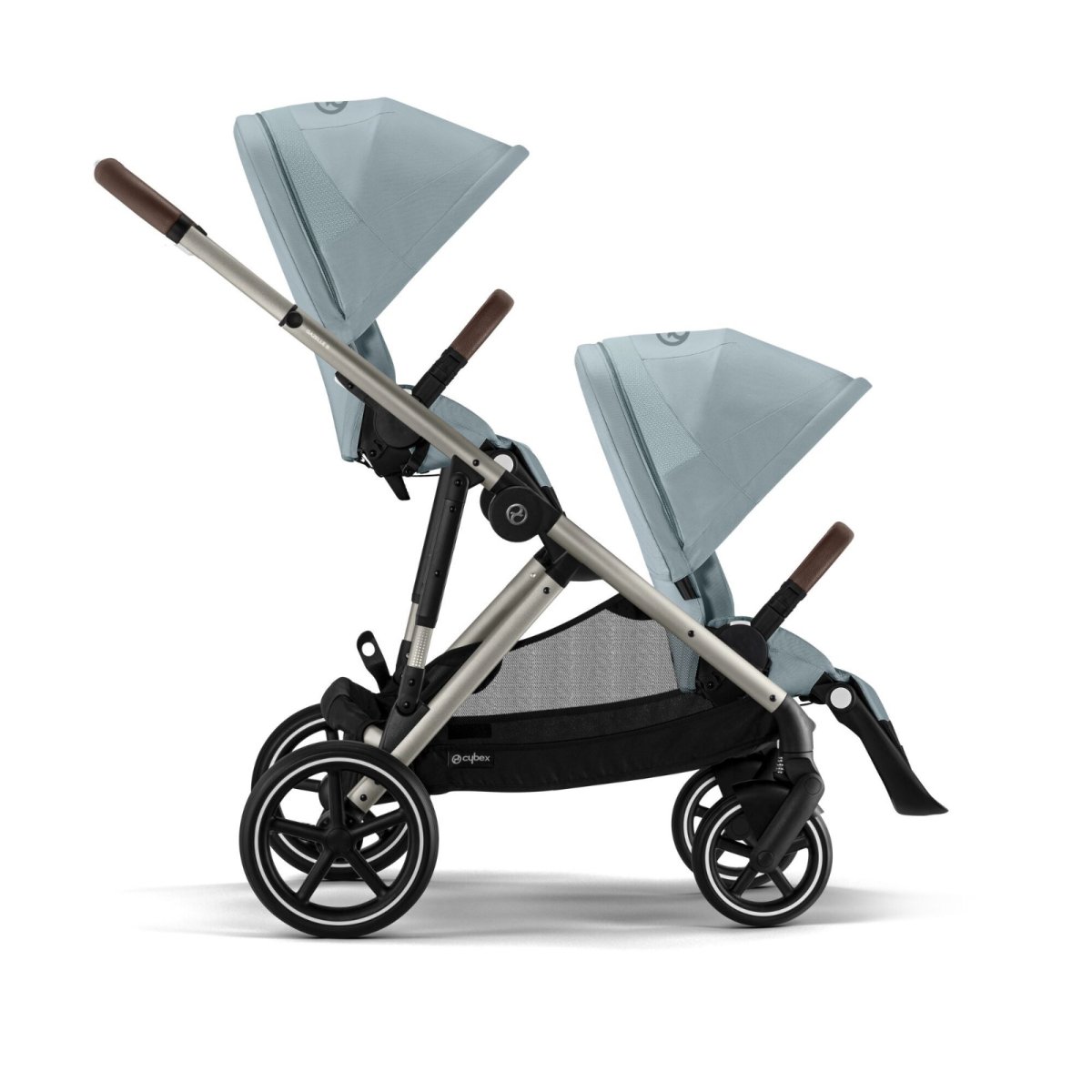 Gazelle S Second Seat - Taupe Frame and Sky Blue Seat Unit