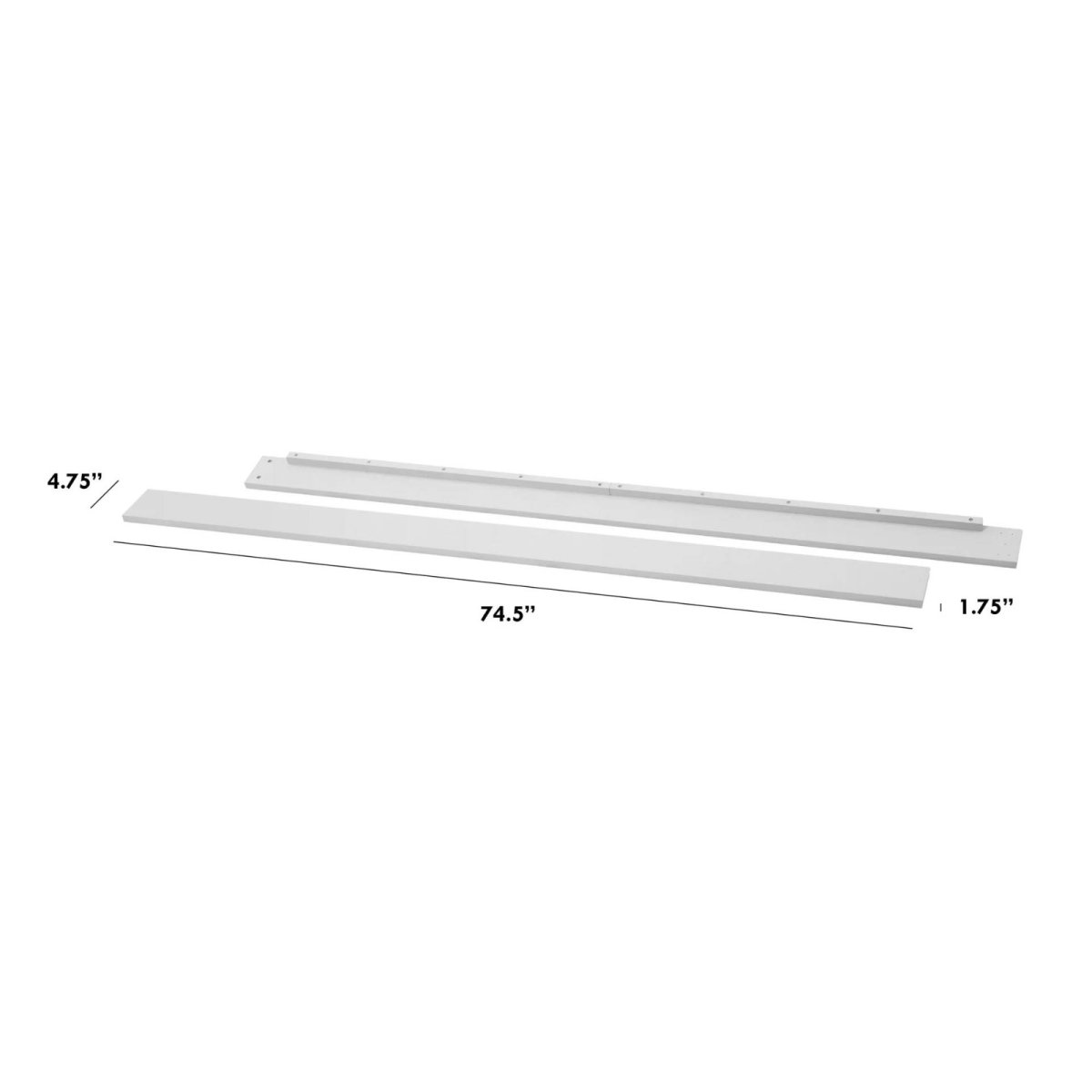 Twin/Full - Size Bed Conversion Kit - Cloud Grey