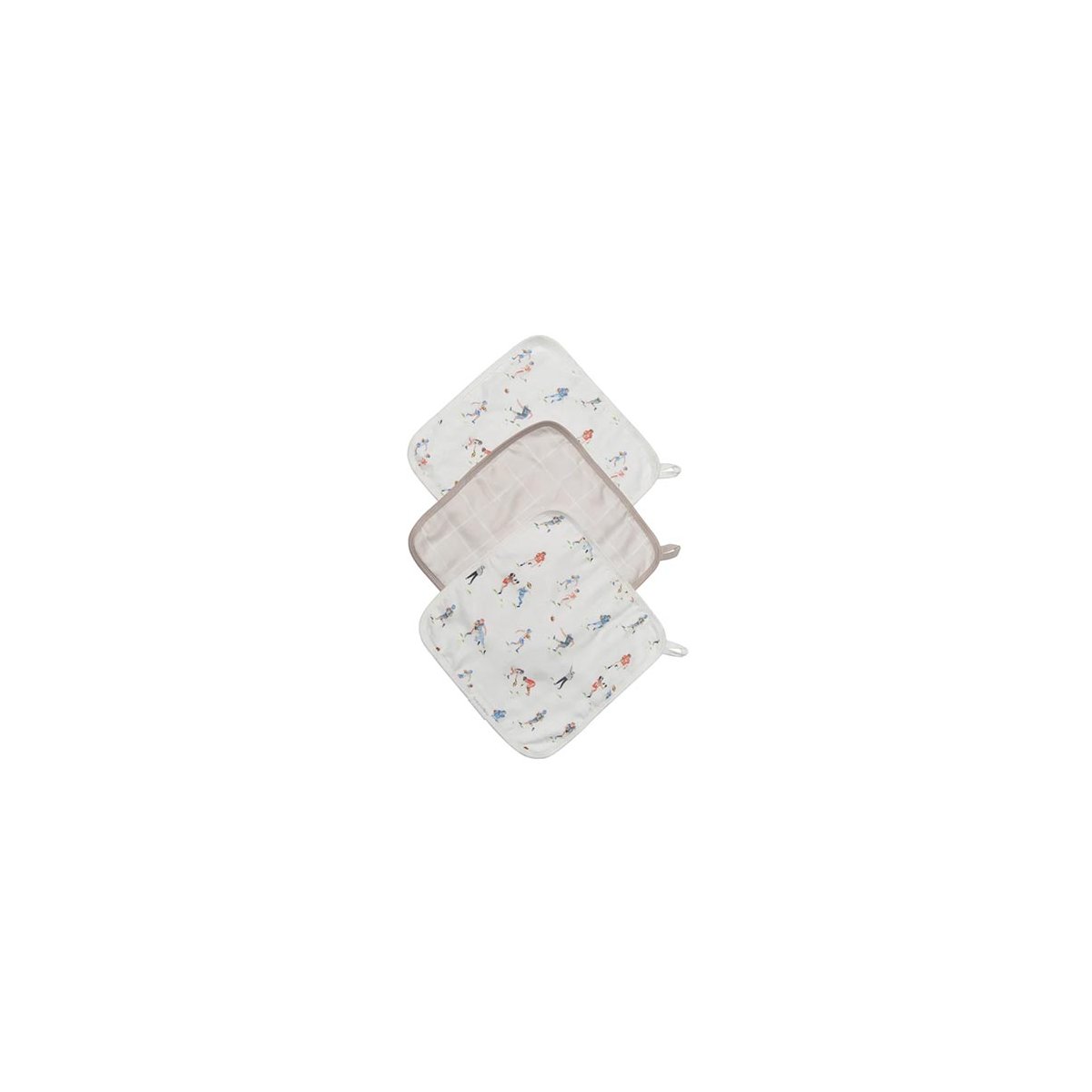 Deluxe Washcloth 3 Pack - Football