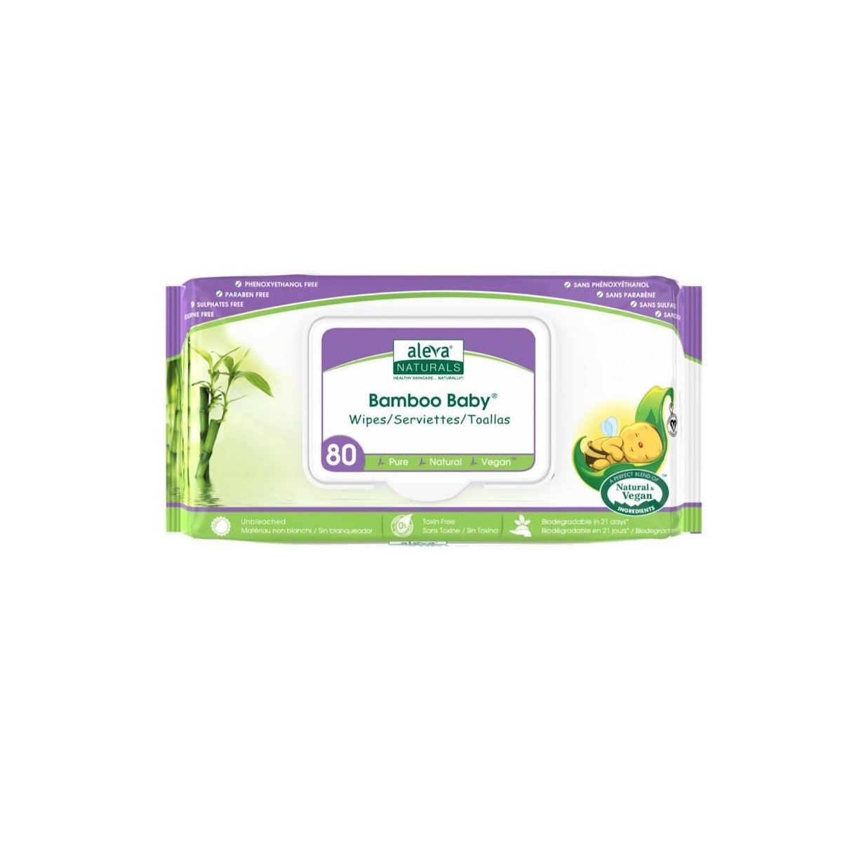 Bamboo Baby Wipes 80 Count