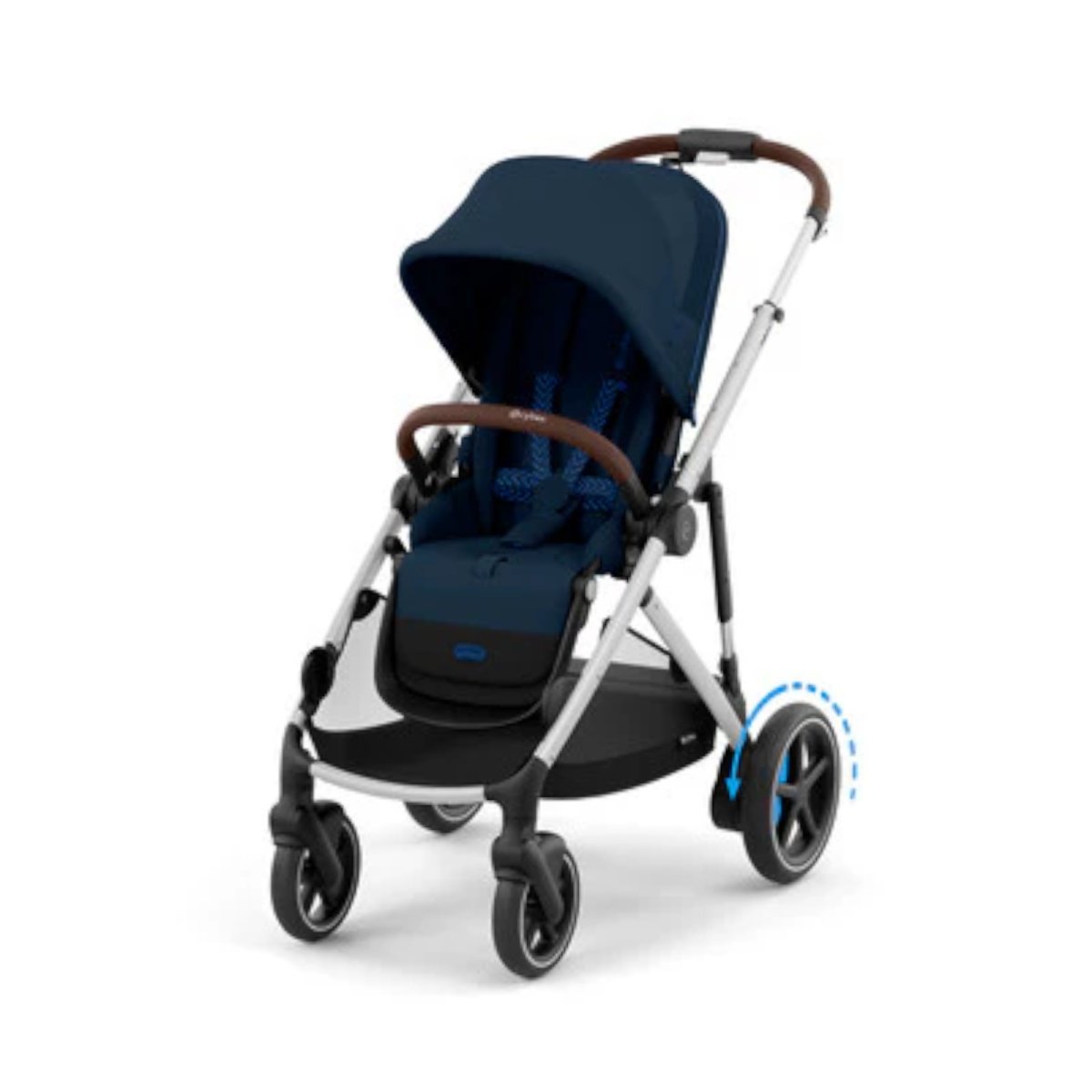 eGazelle S - Silver Frame with Ocean Blue Seat