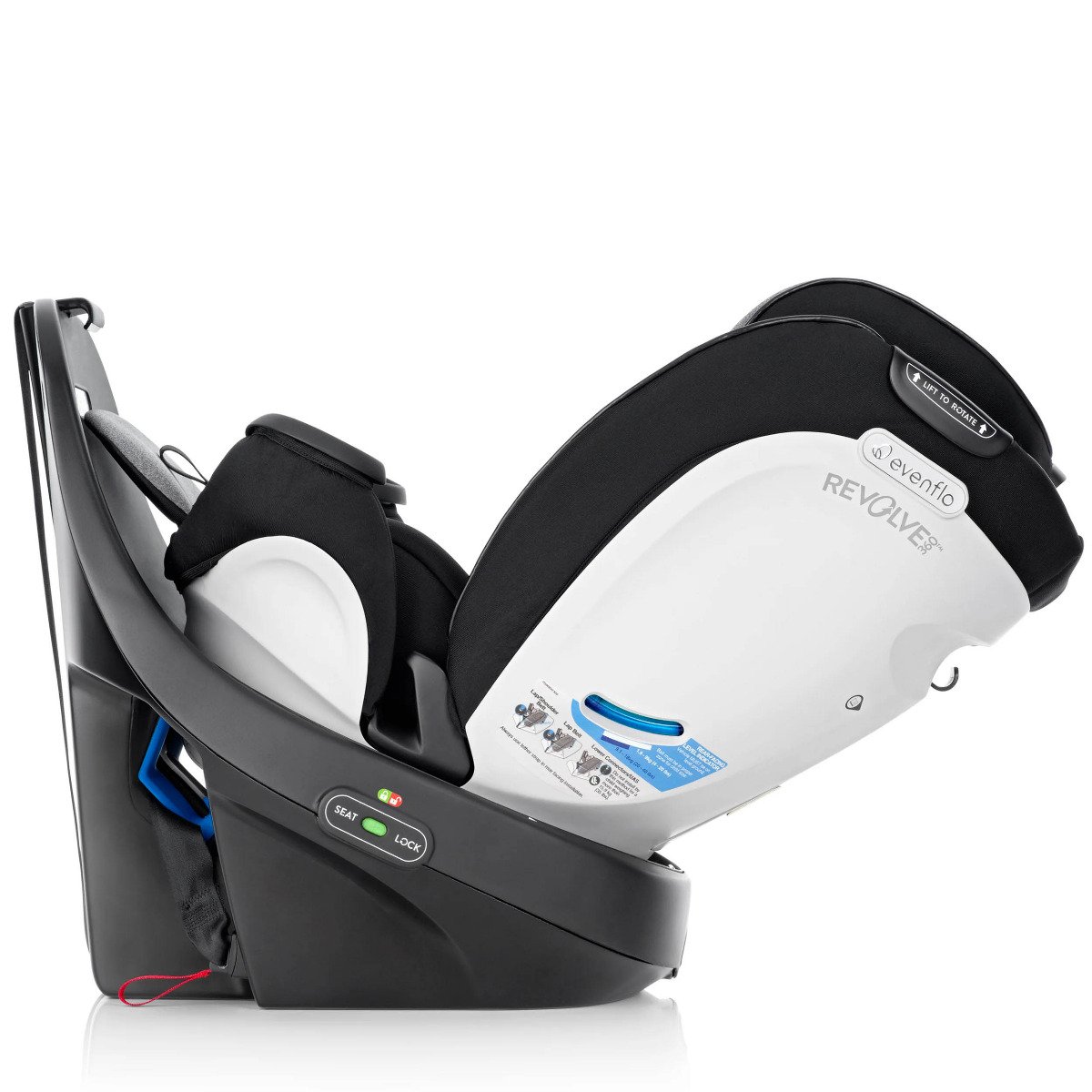 Gold Revolve 360 All-In-One Extend Car Seat with Sensorsafe - Onyx Black