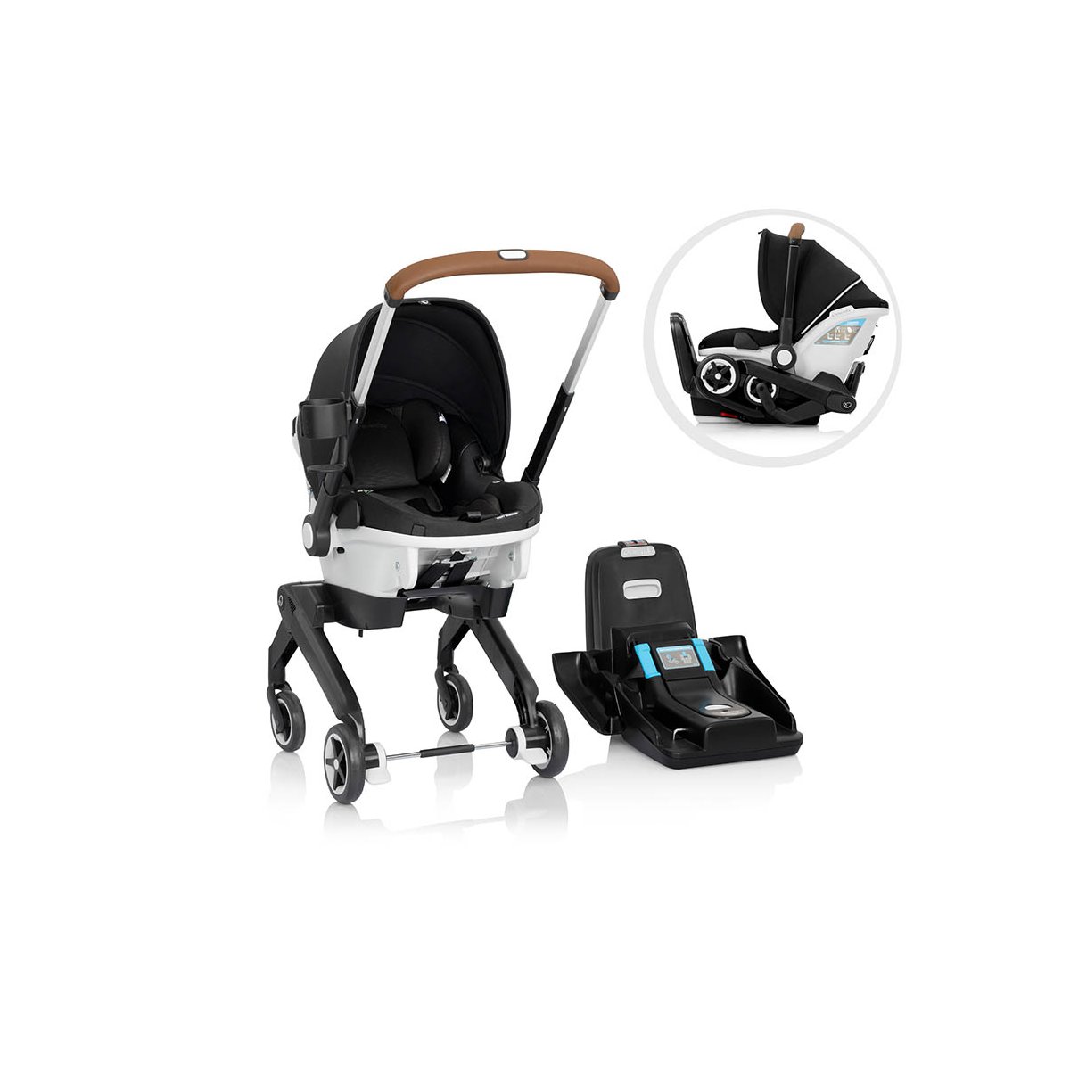 Gold Shyft DualRide Infant Car Seat & Stroller - Onyx Black