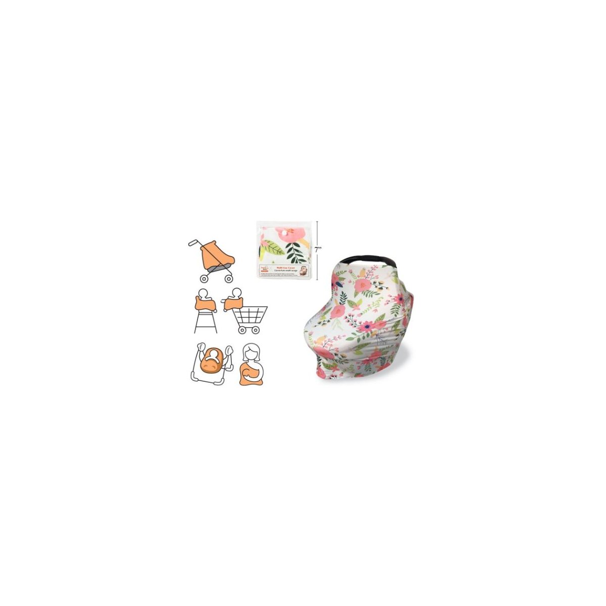 Floral Multi Use Cover