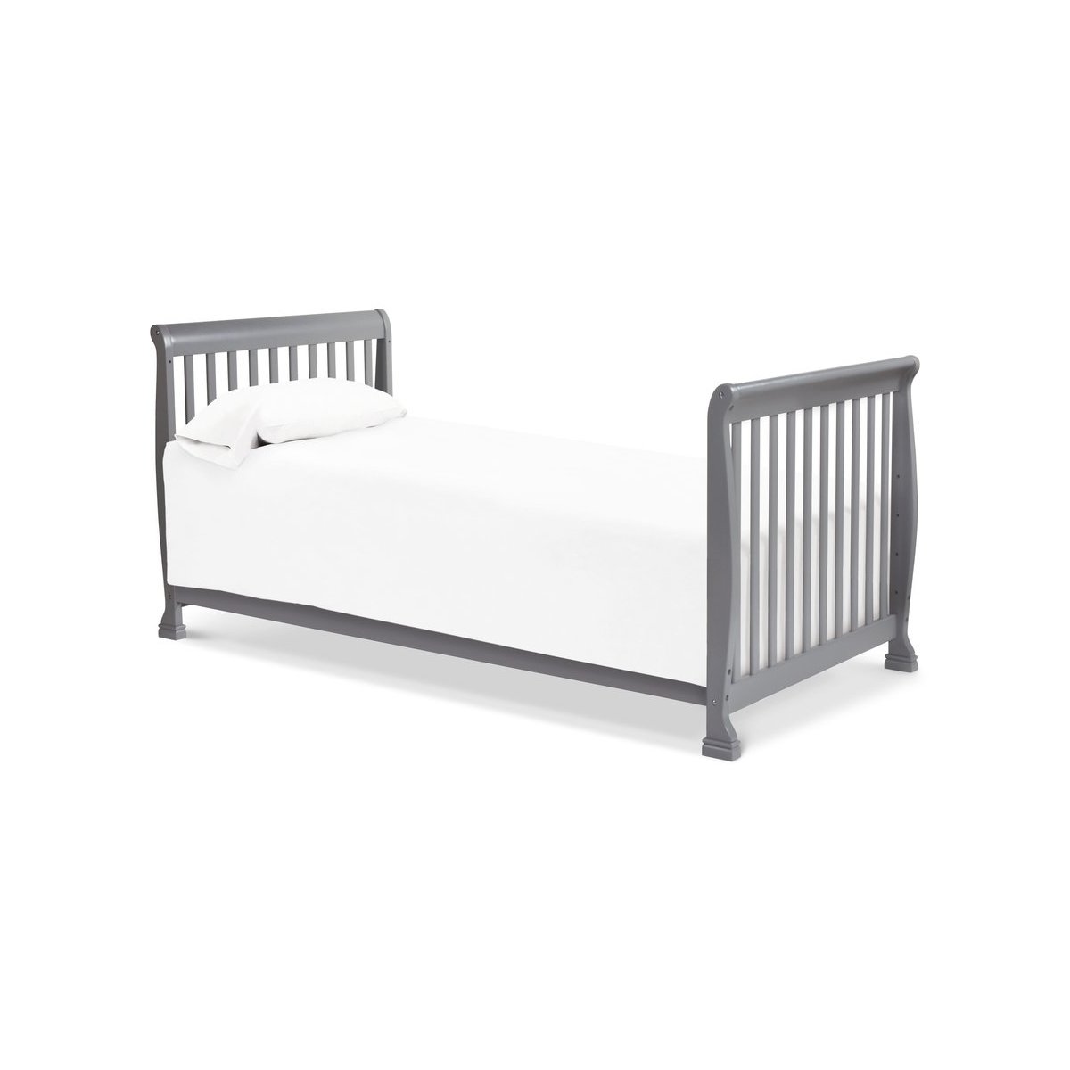 Kalani 4 In 1 Convertible Mini Crib - Grey