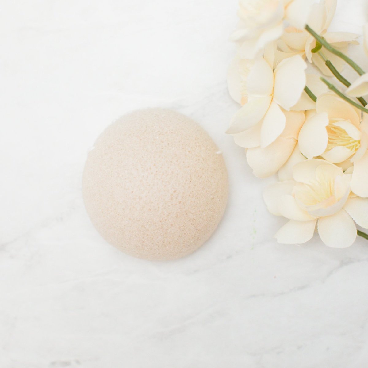 Konjac Sponge - Pure White