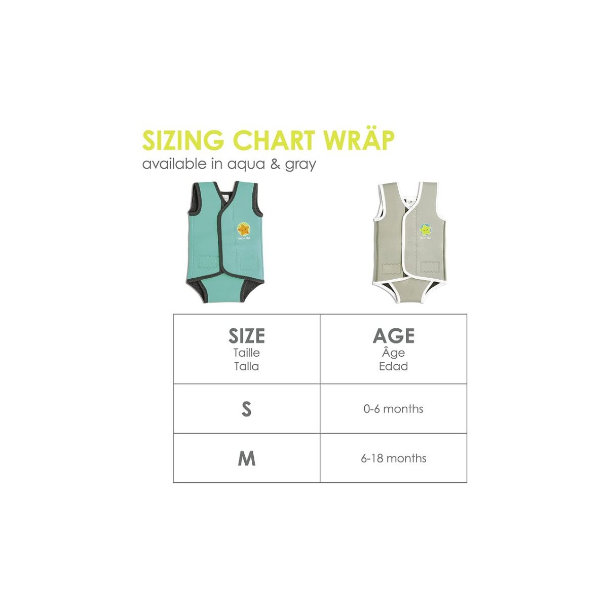 Wrap Neoprene Baby Wetsuit - Aqua