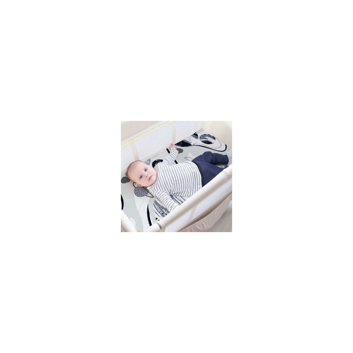 Percale Playard Sheet Printed - Space Blues