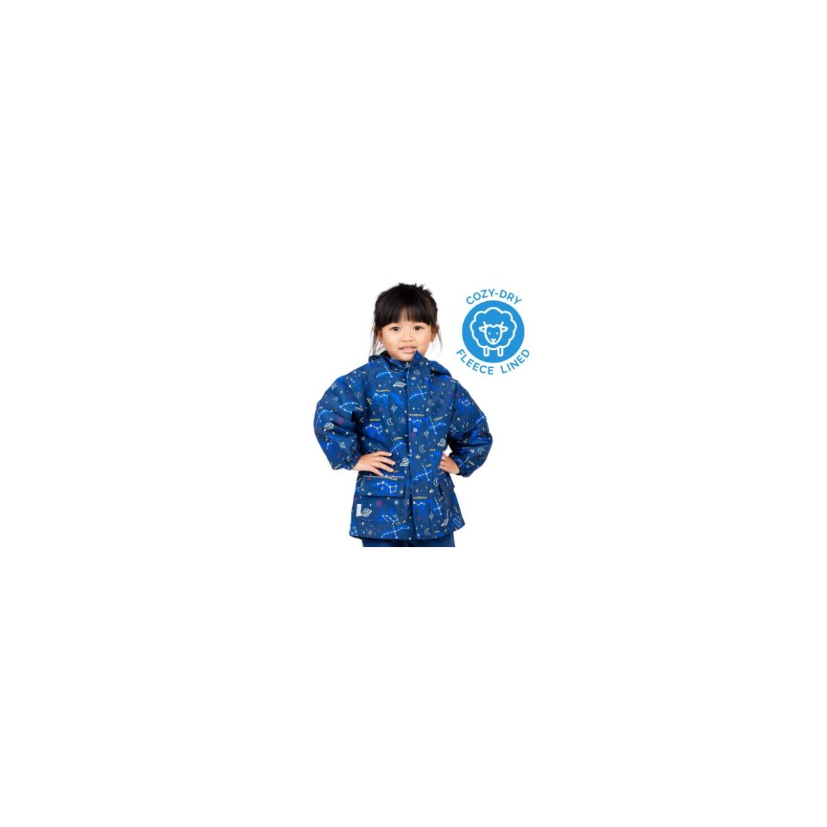 Cozy-Dry Rain Jacket - Constellations