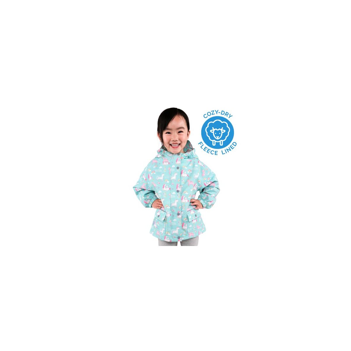 Cozy-Dry Rain Jacket - Unicorn