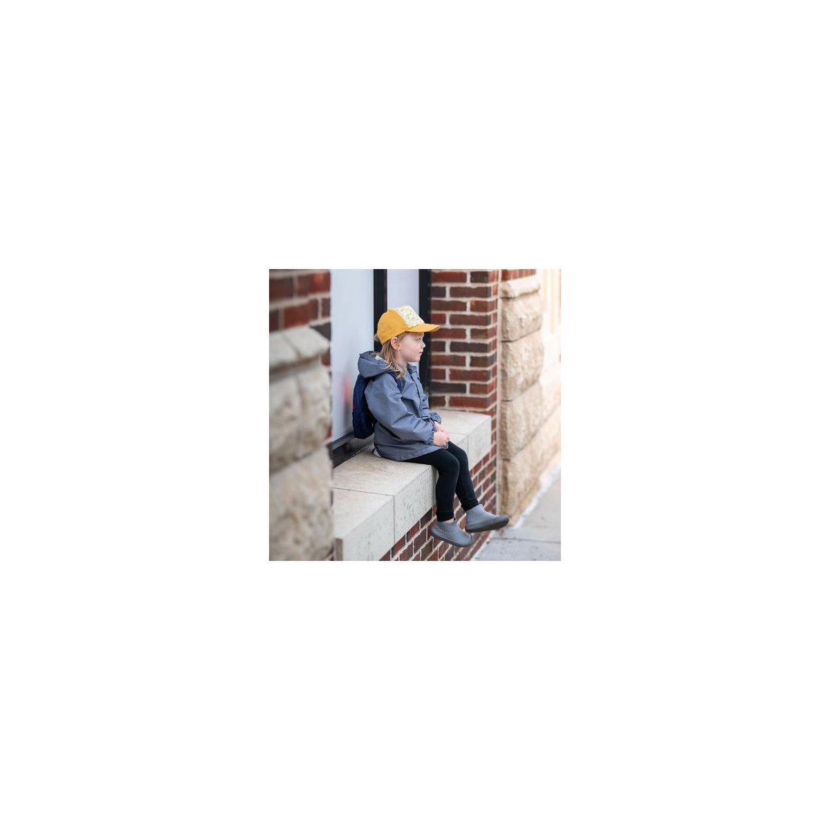 Hi-Top Knit Shoes - Grey