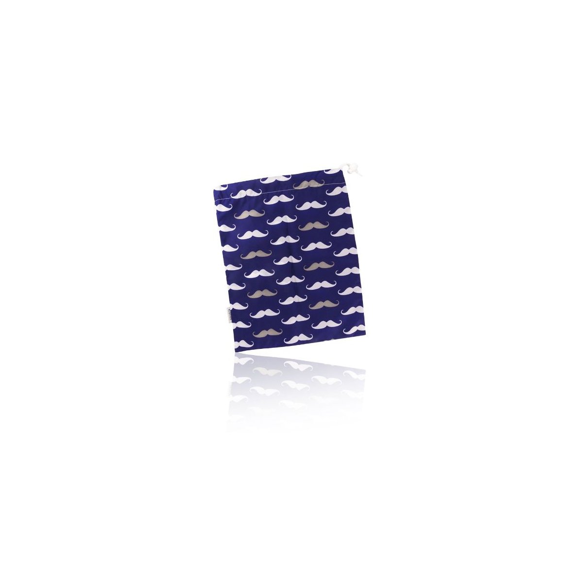 Waterproof Wet Bag - Navy Mustache